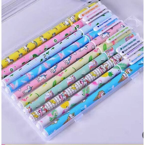 Multicolored Watercolor Gel Pen Set 10 pc - Picture 1 of 8